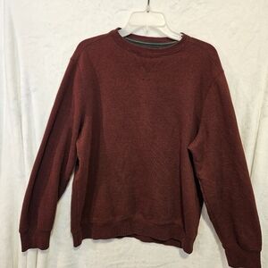 G.h. Bass & Co. Mens Long Sleeve Sweat Shirt Size M Maroon, Soft, Comfortable